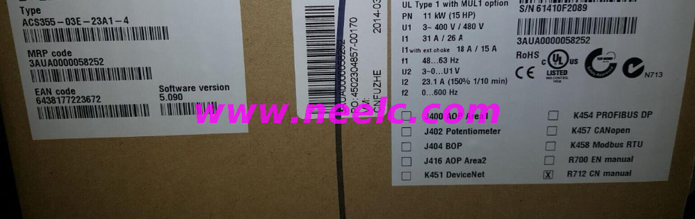 ACS355-03E-23A1-4 New and original inverter