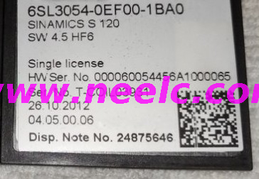 6SL3054-0EF00-1BA0 new and original CF card