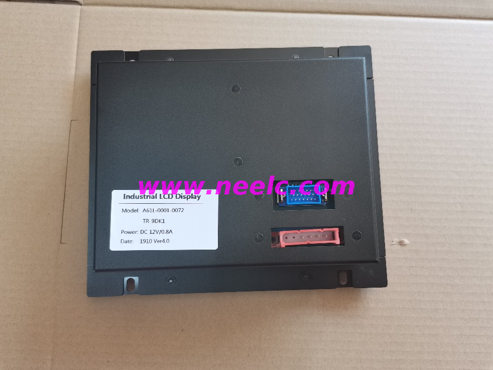 A61L-0001-0072 DC12V 0.8A New compatible LCD display 9 inch for CNC machine replace CRT monitor
